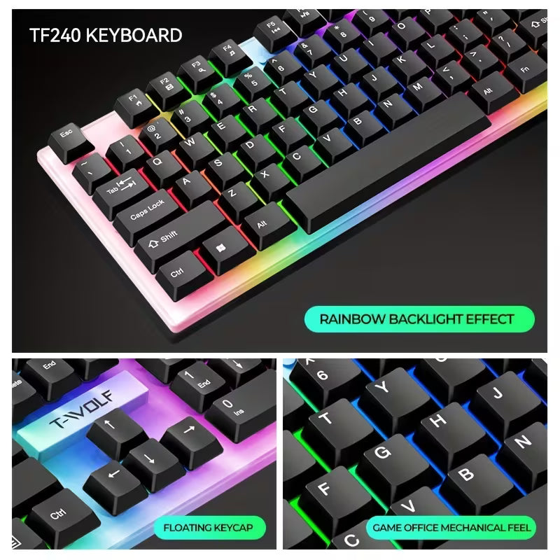Set Teclado Gamer 4 en 1