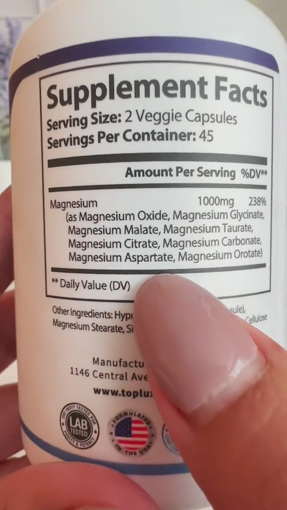 Magnesio 8 en 1 – Suplemento Alimenticio en Cápsulas