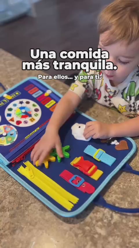 Libro Montessori 16 en 1 con 8 páginas | Estimula su Mente Infantil Jugando