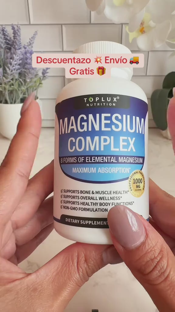 Magnesio 8 en 1 – Suplemento Alimenticio en Cápsulas