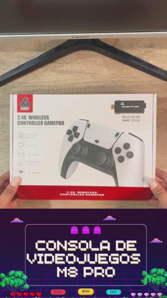 CONSOLA RETRO HDMI - M8 PRO GAME STICK 4K