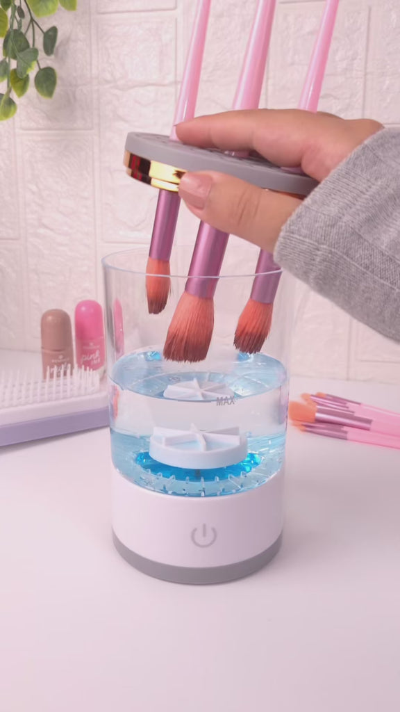 Limpiador Eléctrico de Brochas | Limpia Varias en Solo 3 Minutos