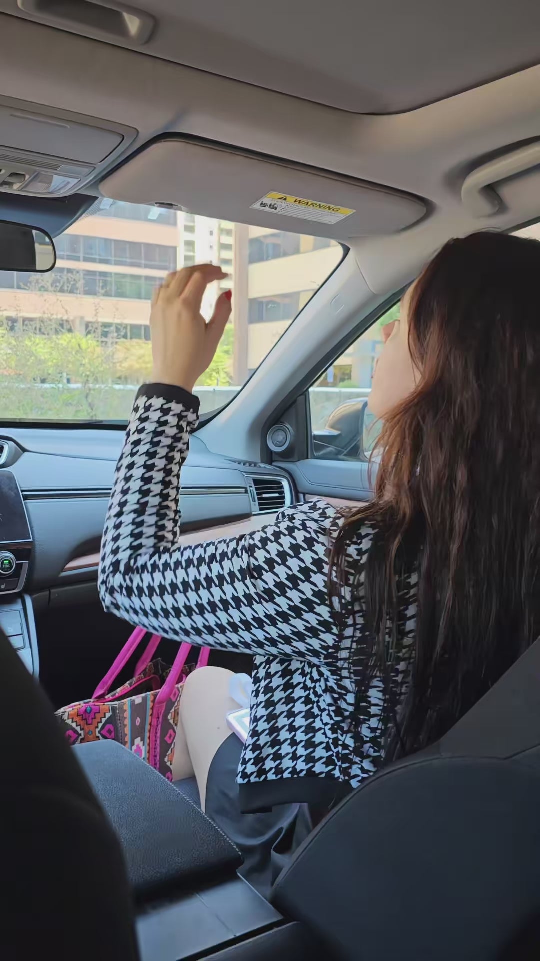 Espejo de Maquillaje para Auto con Luz LED