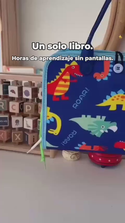 Libro Montessori 16 en 1 con 8 páginas | Estimula su Mente Infantil Jugando