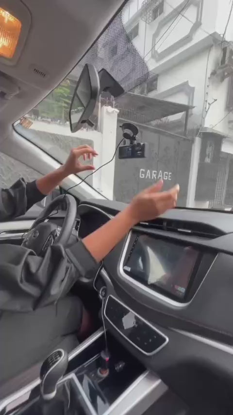 Camara De Auto Triple - Dashcam | Frente, Interior y Parte Trasera en HD