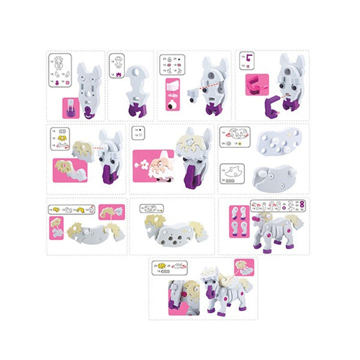 Unicornio armable 3D