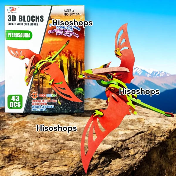 Dinosaurio armable 3D
